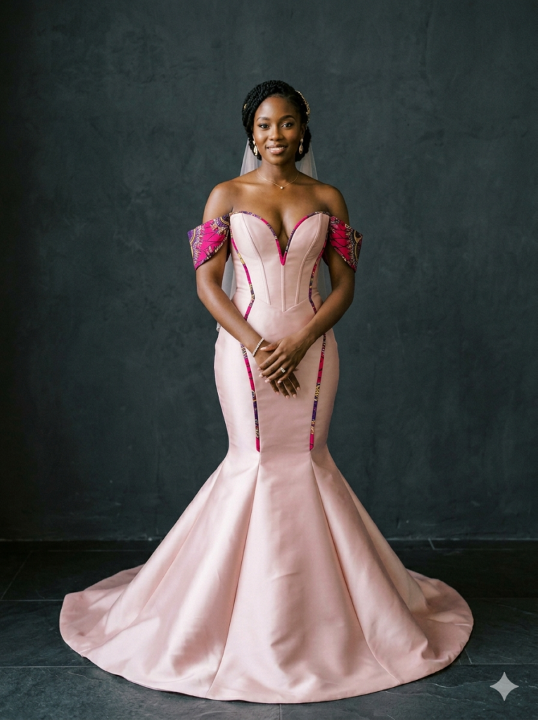 afro-centric wedding dress