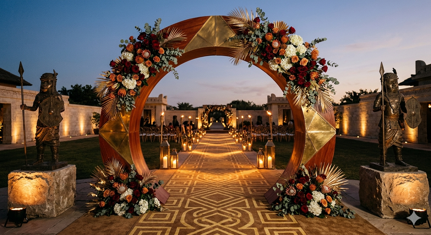 Read more about the article 10 Luxury African Wedding Entrance Decor Ideas: Grand First Impressions That Tell Your Love Story